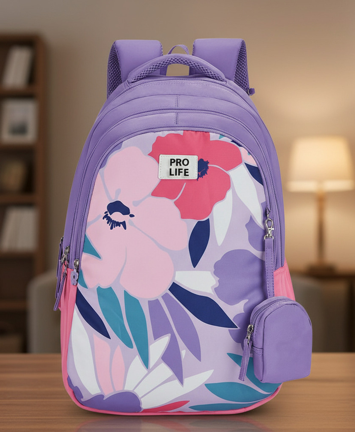 Pro Life Large 36 L Laptop Backpack School College Coaching Tution High Quality Bag For Girl (Purple)