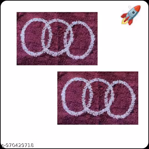 Premium Cotton Anti Slip Washable Bath Mat & Door Mat Combo Set of 2 | Soft Absorbent Bathroom Runner Rug Mats for Home Kitchen Entrance