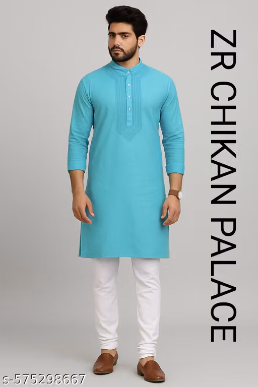 Men cotton kurta set