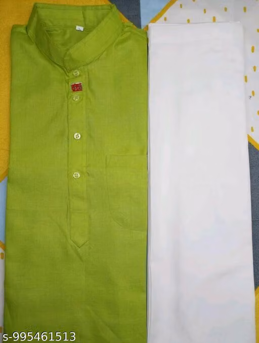 Kurta paijama set paired green —p—l—n