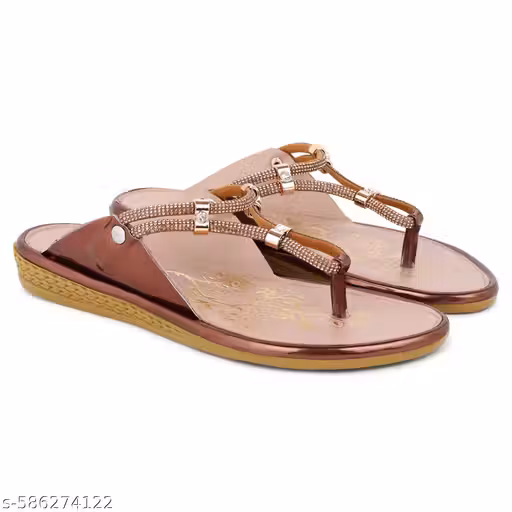 Women Stylo Ethnic Very Comfortable Flats kohlapuri Style""Casual & Comfortable flat sandal For Girl and Women's""