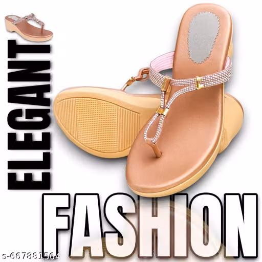 Women Latest Design Slip-on Stylish Wedges Slipper Sandal