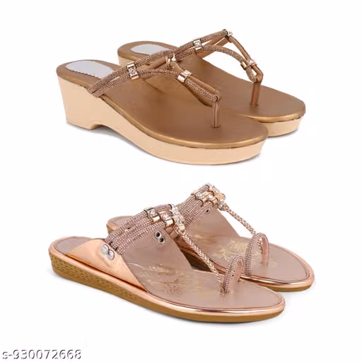 Attractive Wedges Sandals For women and girls (Pack of 2)