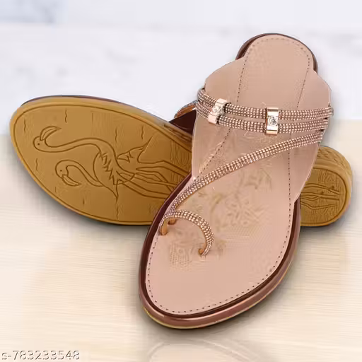 New Kolhapuri Chappal For Girls & Women,Comfort & Stylish Kolhapuri Style Flats For Women & Girls
