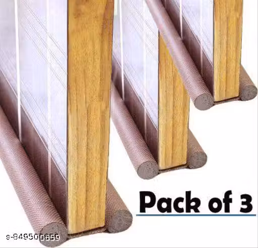 Door Bottom Sealing Strip Guard for Home | (39 inches Pack of 3) Door Stoppers | Door Seal | Door Closers | Sound-Proof Reduce Noise Energy Saving Weather Stripping | Waterproof