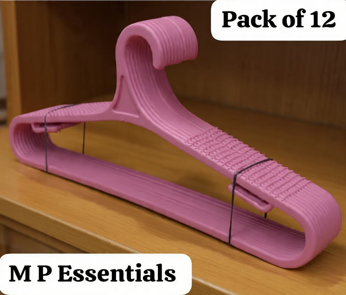 Best and Durable Plastic Hanger pack of 12