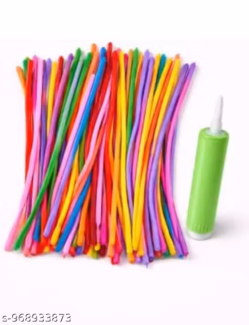 Long Balloon 100 pcs With Pump