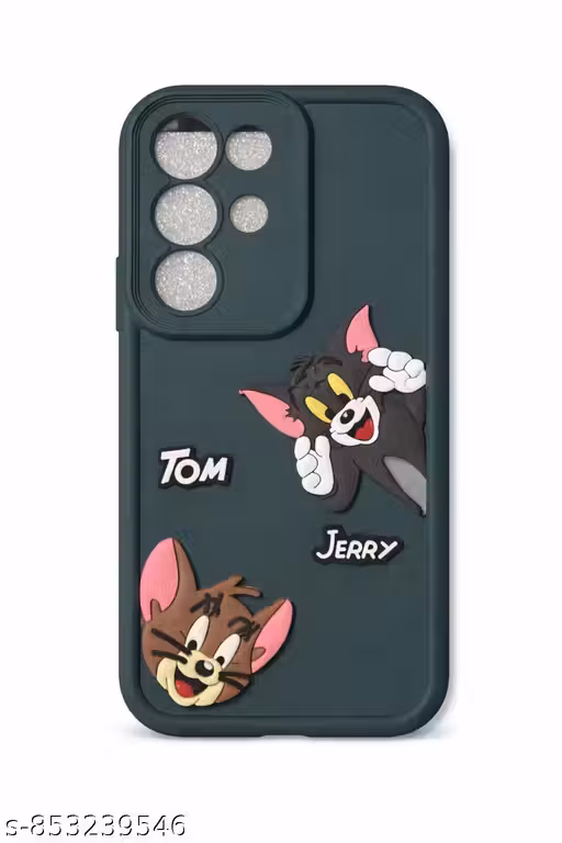 Cute Cartoon Printed Soft Back Cover for R15X Type Smartphones | Shockproof Designer Case with Camera Protection (Green)