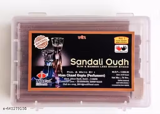 Vinayak Sandali Oudh Premium & Bamboo-Less Dhoop Sticks | Long-Lasting | Natural Fragrance for Home & Puja | Pack of 100gm