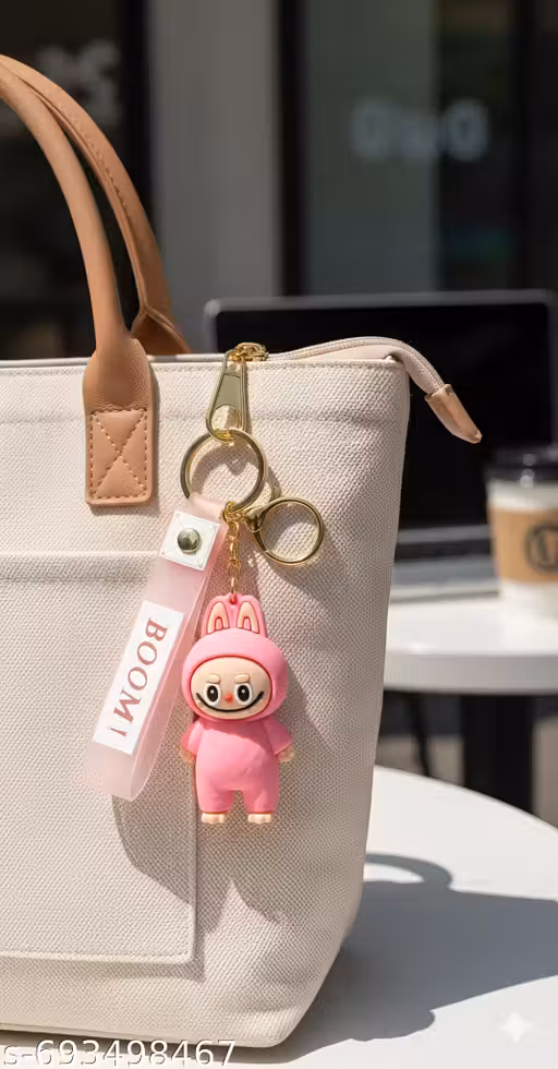 Cute Kawaii Bunny Keychain for Bags & Keys