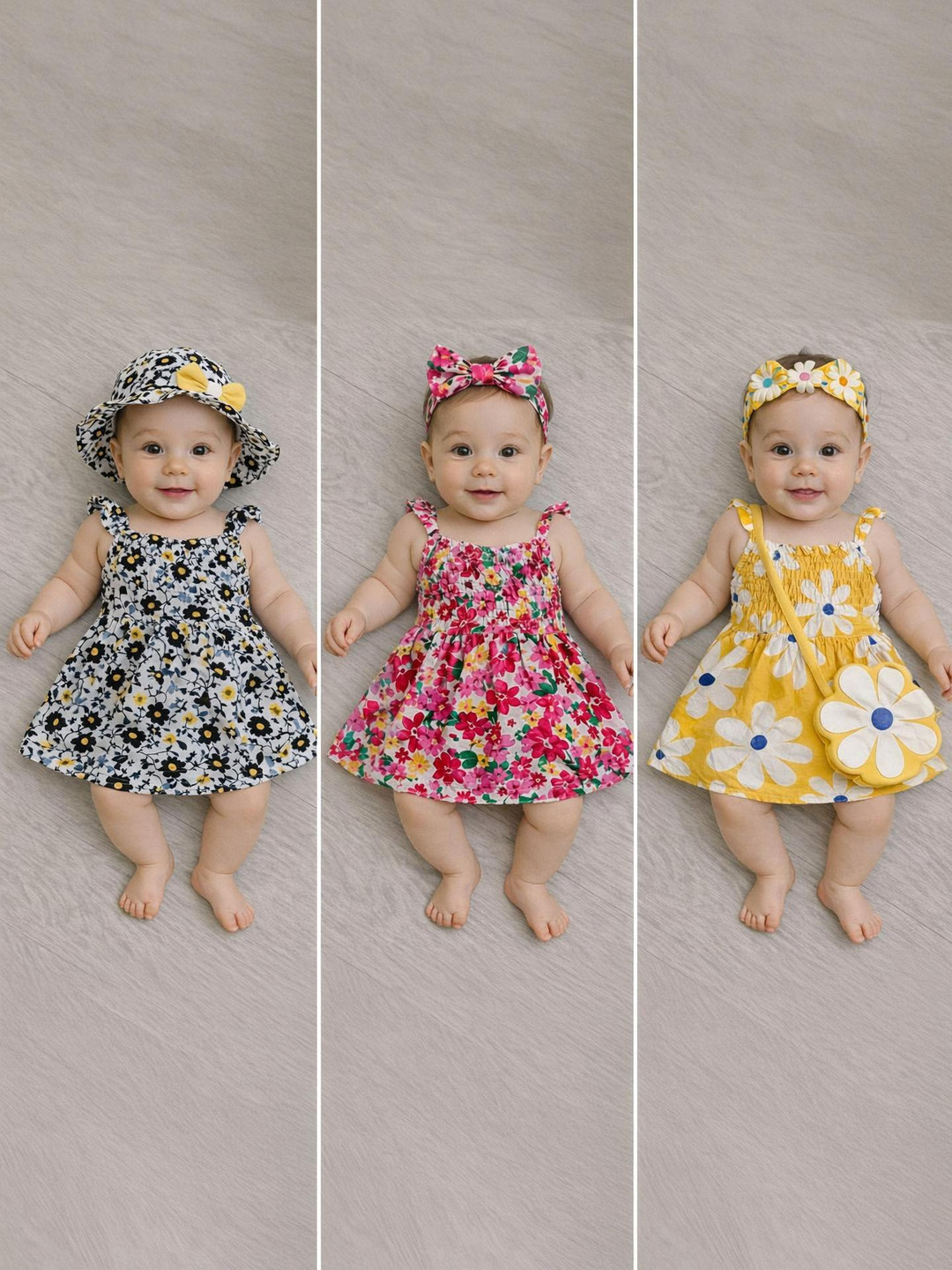 ZAM ZAM ENTERPRISES Textiles Baby Girls Short/Mid Thigh Casual Dress (Multicolor, Sleeveless)