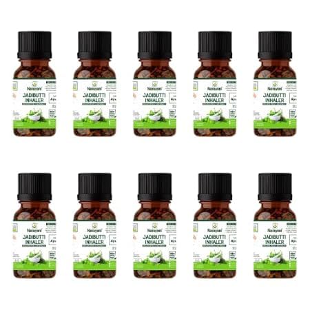 Narayani's Jadibutti Inhaler | Pack Of 10 Pcs | Natural Herbal Mix to Help You Breathe Better (10 Pcs)