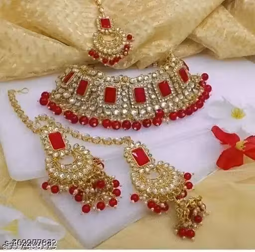 Kundan bridal set Red