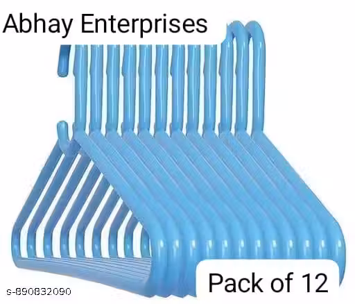 Abhay plastic Hanger Pack of --12 use pant shirt suit coat etc