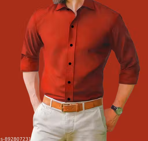 Trendy Casual Solid Shirt For Men