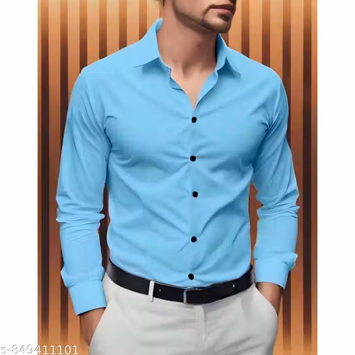 Trendy Casual Solid Shirt For Men