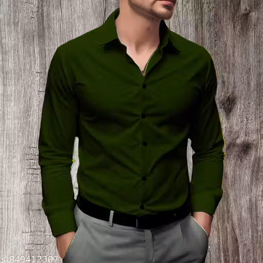 Trendy Casual Solid Shirt For Men