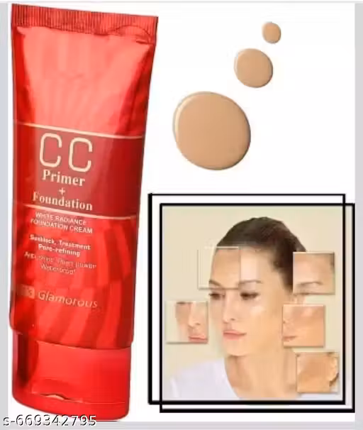 Pack of 1 60g cc primer + foundation White rediance found cream