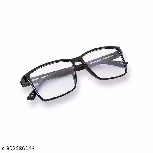Men and Women | Lightweight Rectangular Plastic Frame | Single Vision Power Specs