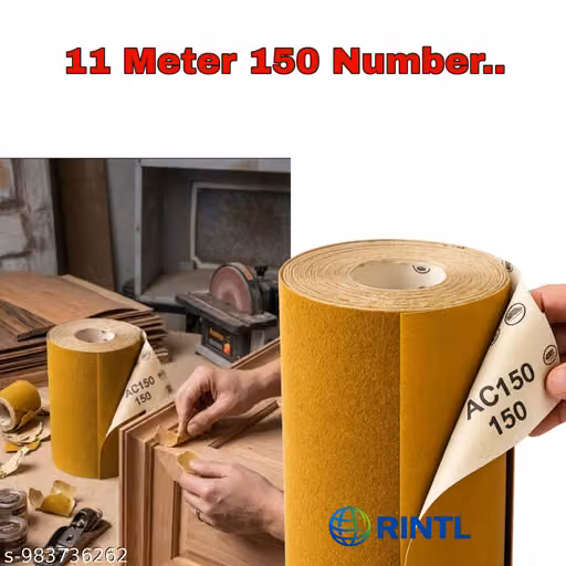 11 Meter Sandpaper Roll 150 Grit Abrasive Paper Roll for Wood, Metal & Furniture Sanding