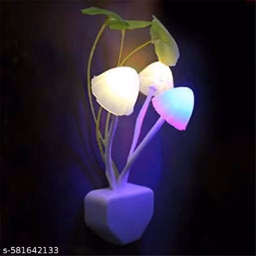 Smart LED Night Light – 3D Mushroom & Flowers
