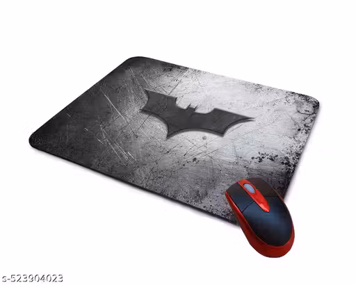 Printed Batman with Moon - Gaming Mouse Pad - for Computer Table, Laptop, PC & Office | Super Smooth Surface, Anti-Slip, Rubber Base | (240MM x 200MM x 3MM) Marvel Avengers Superhero