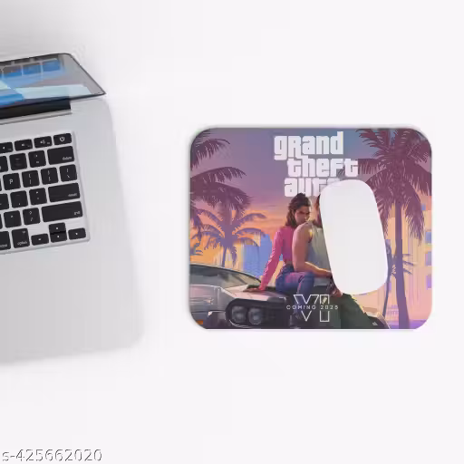 GTA Printed Mousepad for PC, Laptop, and Gaming Mousepad, Non-Slip Rubber Base, and Optimal Mouse Controls for Superior Performance. (9 Inch x 7 Inch) (6)