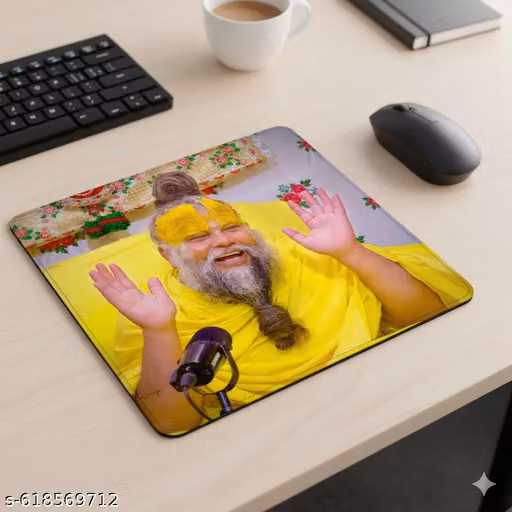 Premanand Ji Maharaj Printed Mouse Pad Premium Quality
