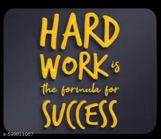Work Hard Printed Mousepad