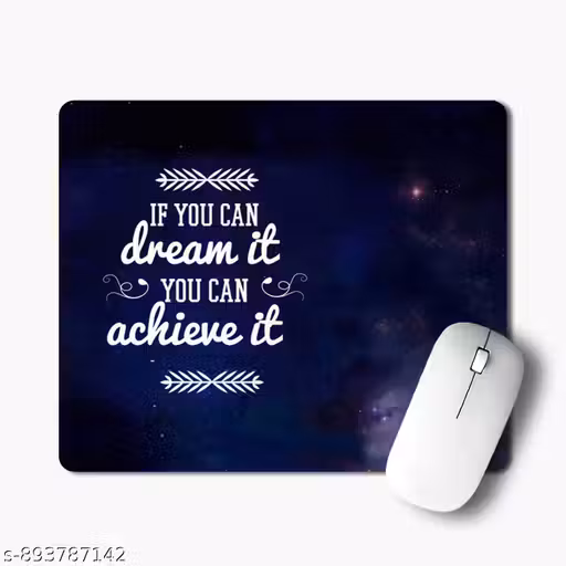 NEKKO Motivational Quote Printed Premium Mousepad 23x19