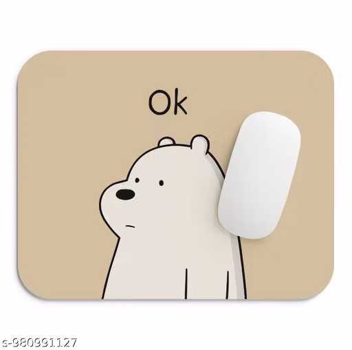 NEKKO OK Bear Premium Mouse Pad, 23x19