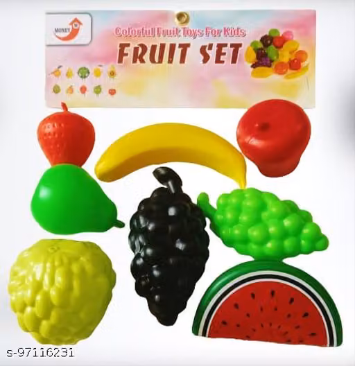 Set of 8 Kitchen Fruit Set ,Cool Best Realistic Play Toy Set,Toys For Educational plastic material