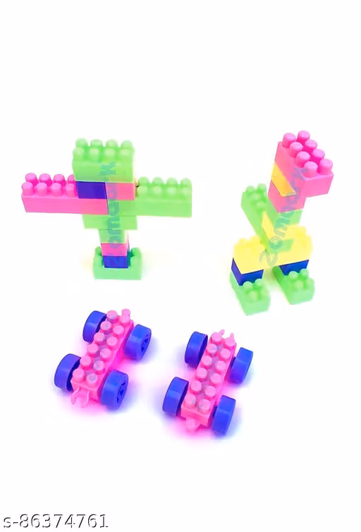 CHILDREN FANCY BUILDING BLOCKS FOR ALL KIDS - 75 pcs.. Block Toys