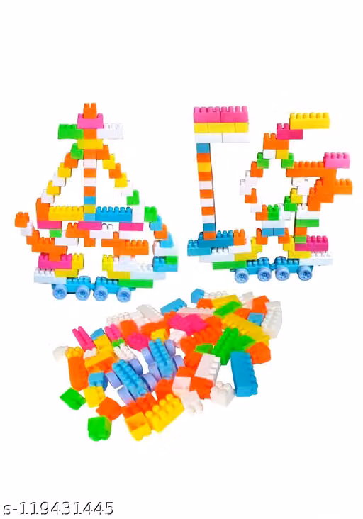 Small Blocks Bag Packing, Best Gift Toy, 100 pcs Block Game for Kids... Block Toys