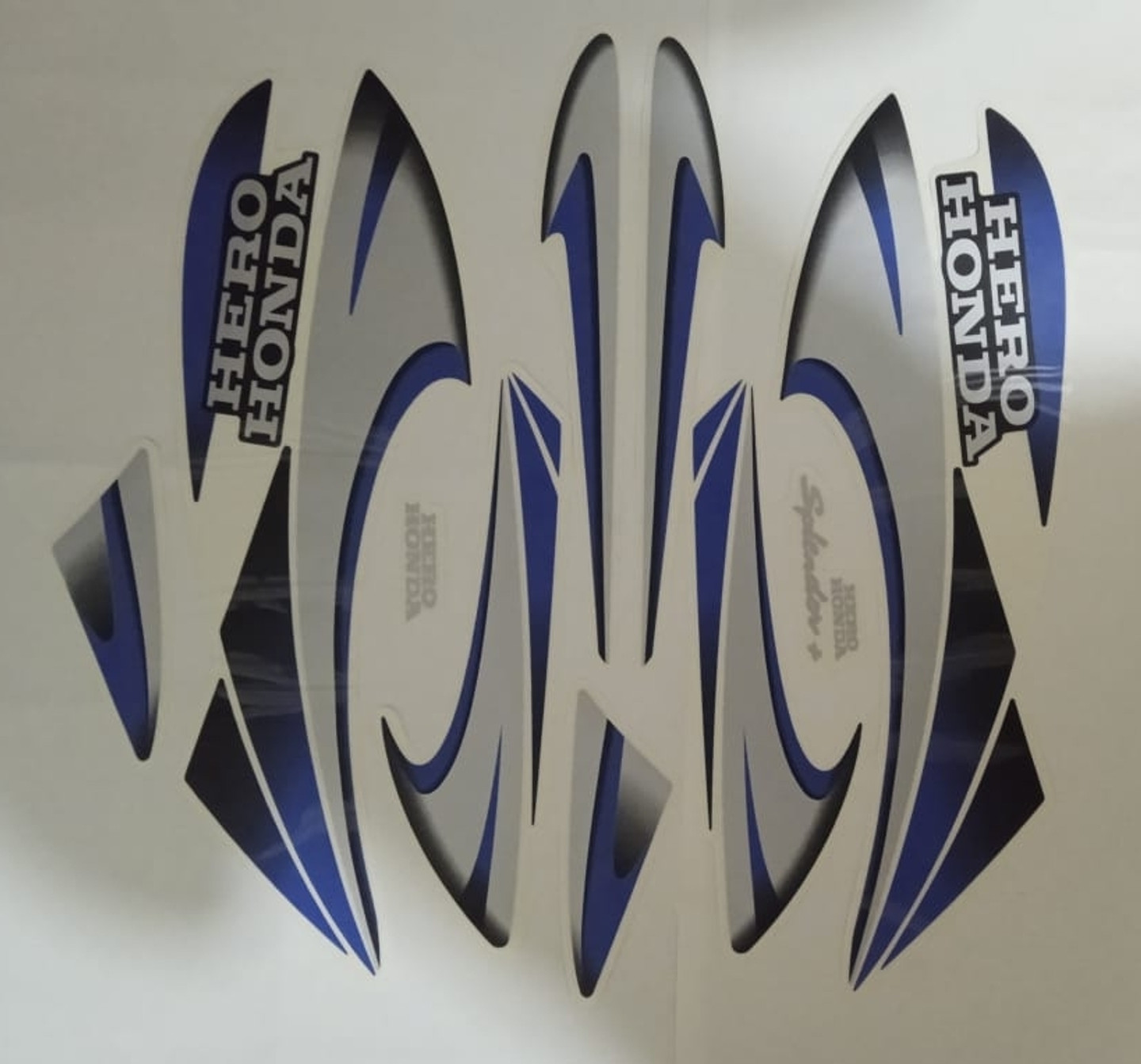 pnk Sticker & Decal for Bike (Blue, Black)