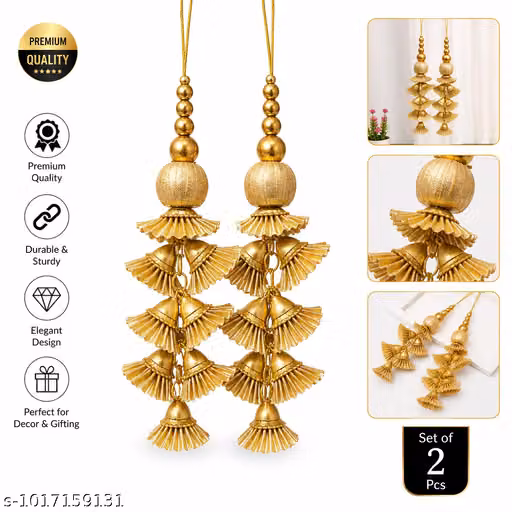 Premium palmet Designer Latkan for Lehenga, Blouse, Saree, Potli Bag & Ethnic Craft Decoration | Decorative Tassel Hanging | Set of 2