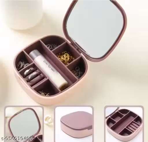 mini portable jewellary organizer for girls and women / fashionable jewellary organizer / trendy jewellary organizer box for girls / versatile jewellary organizer box for girls / alluring jewellary or