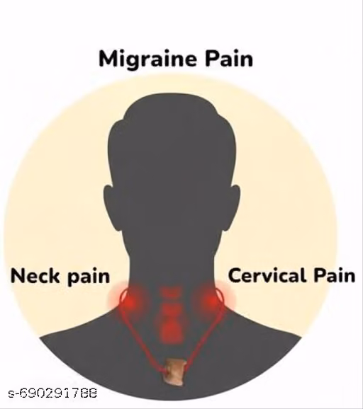 Cervical & Migraine Relief Thread: Natural Neck Pain Reliever Necklace