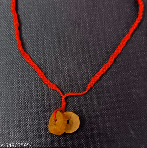 Pain Relief Thread for Migraine & Cervical Pain – Herbal Locket in Red Silk Thread