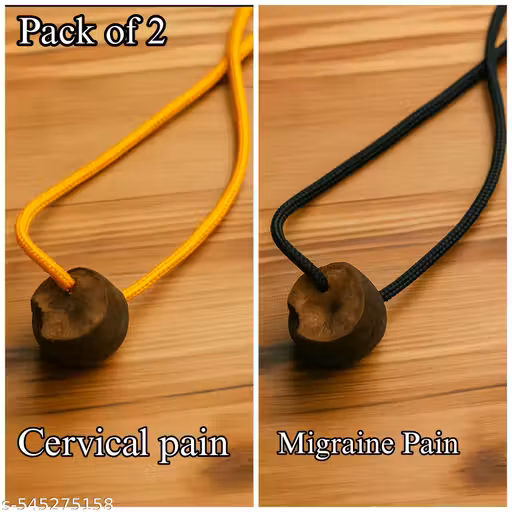 CERVICAL MIGRAIN PAIN YELLOW AND BLACK THREAD( PACK OF 2)