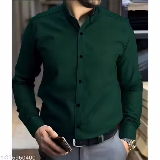 Trendy Casual Solid Shirt For Men