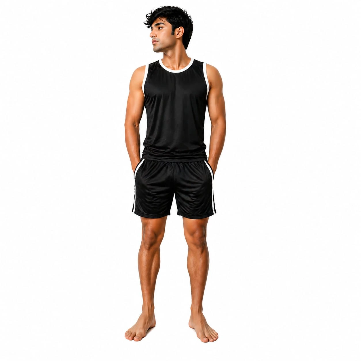 Stylish Men Sleeveless Gym Vest & Shorts Set | Comfortable Daily Wear | Sports Combo