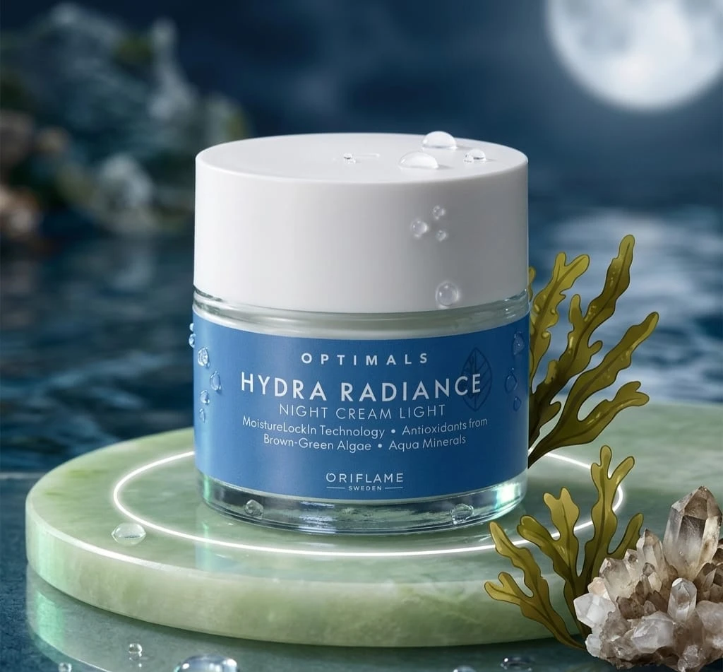 Oriflame Optimals Hydra Radiance Night Cream Light (50gm)