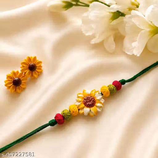 Handmade Floral Jewellery Set for Women | Designer Flower Pendant & Earrings | Fashion Jewellery
