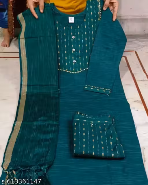 Green Pasting Kurta set with dupatta