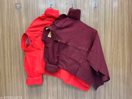 Stylish Cotton Shirt For Man's (Pack Of-2Pcs.)