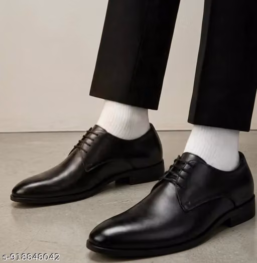 Premium Men’s Black Formal Lace-Up Shoes | Classic Office Wear