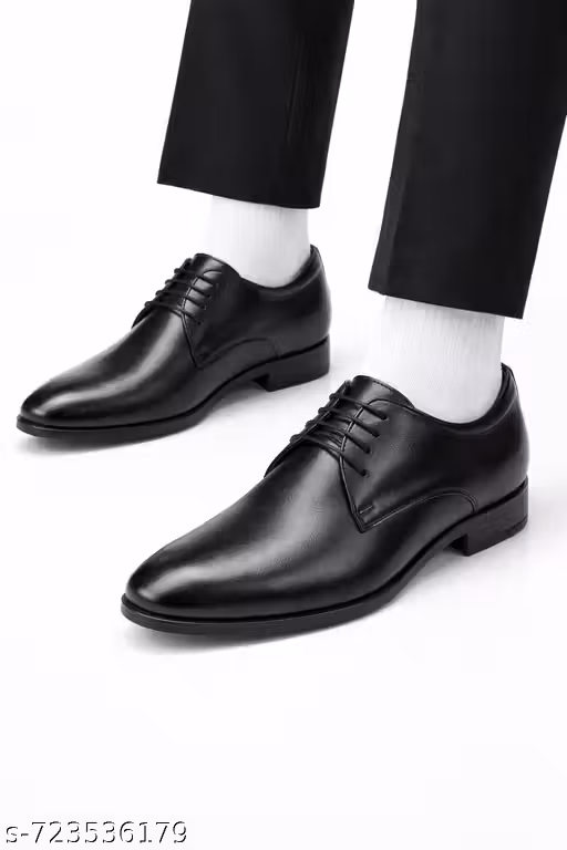 Men’s Classic Black Formal Lace-Up Shoes | Office Wear & Party Wear | Premium Finish