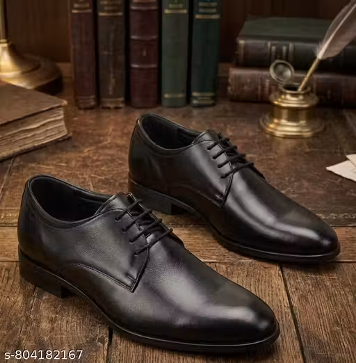 Men Black Formal Shoes | Office Wear | Comfortable | Size 6-10