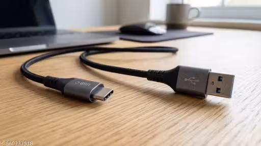 65W Fast Charging USB to Type-C Cable, 120cm Long Copper Wire Data Cord for All Android Phones (Black)